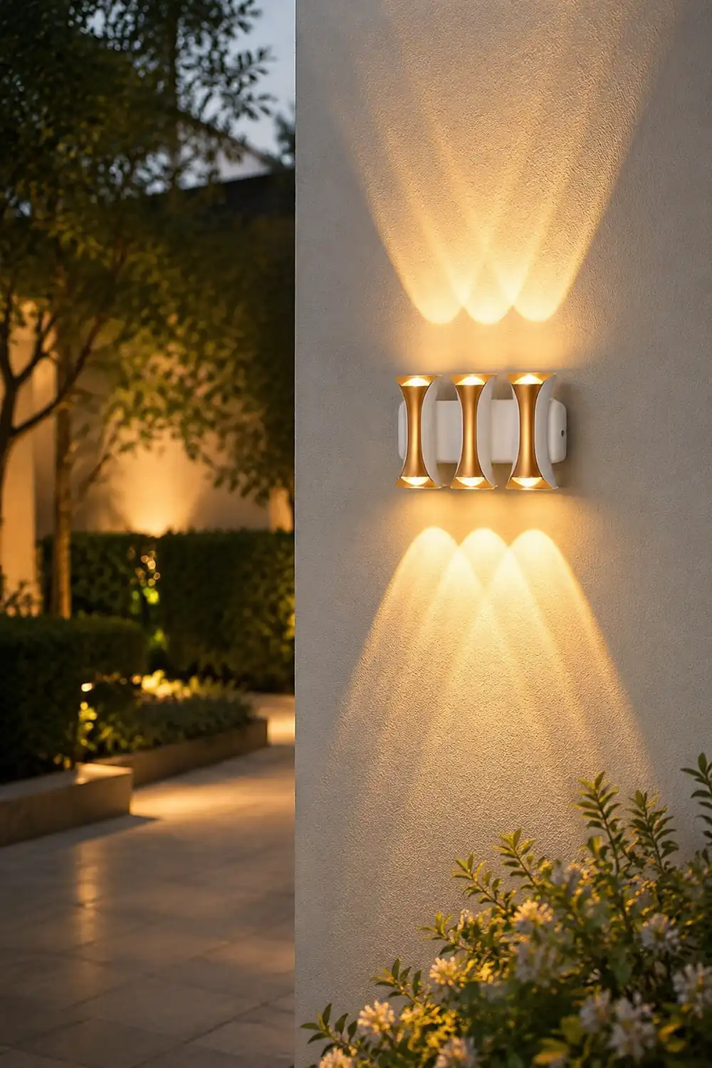 Waterproof Up and Down Lights LED Modern Outdoor Wall Sconce Lighting - Lumpaz
