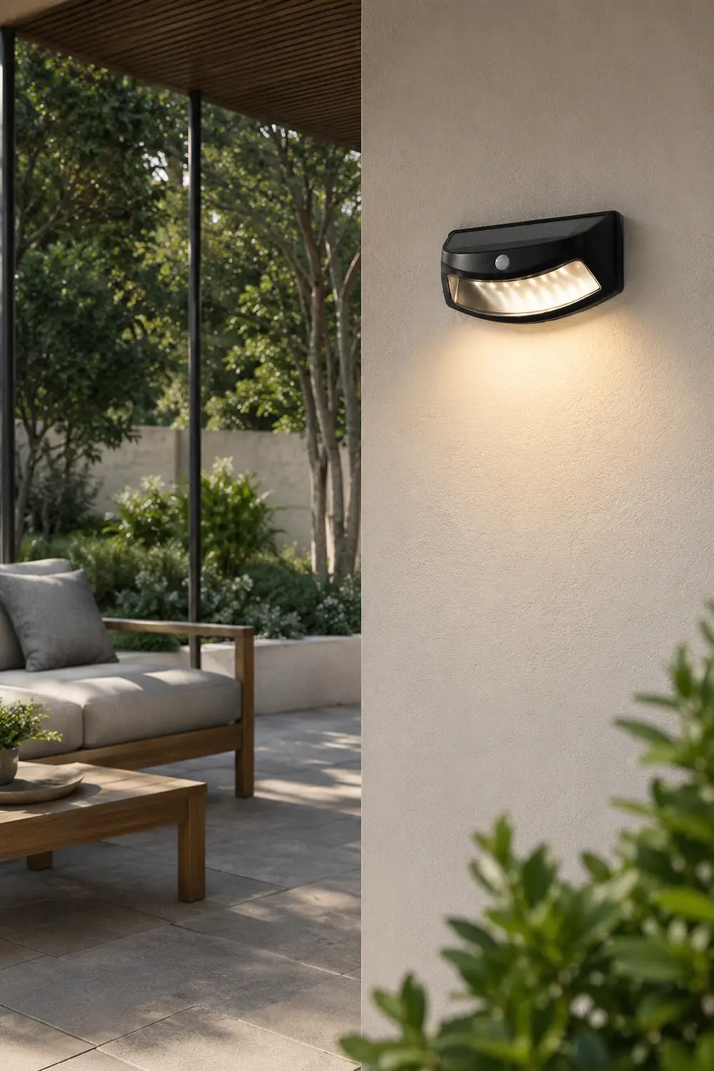 Intelligent Light Control Human Motion Sensor Solar Outdoor LED Wall Light - Lumpaz