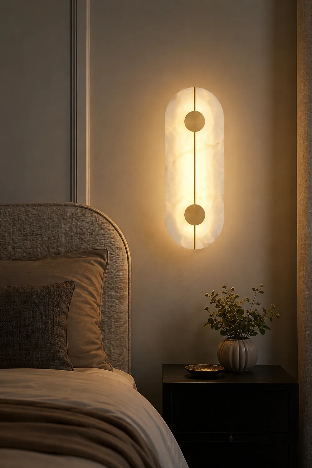 Artistic Alabaster Wall Lamp - Lumpaz