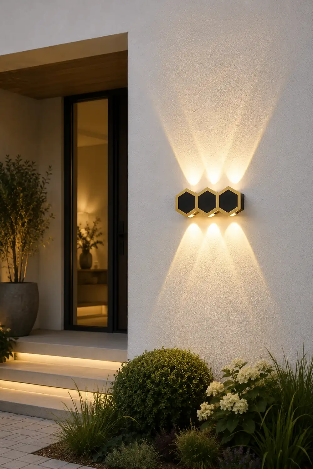 Beehive-shaped LED Up and Down Lights Waterproof Modern Wall Washer Light - Lumpaz