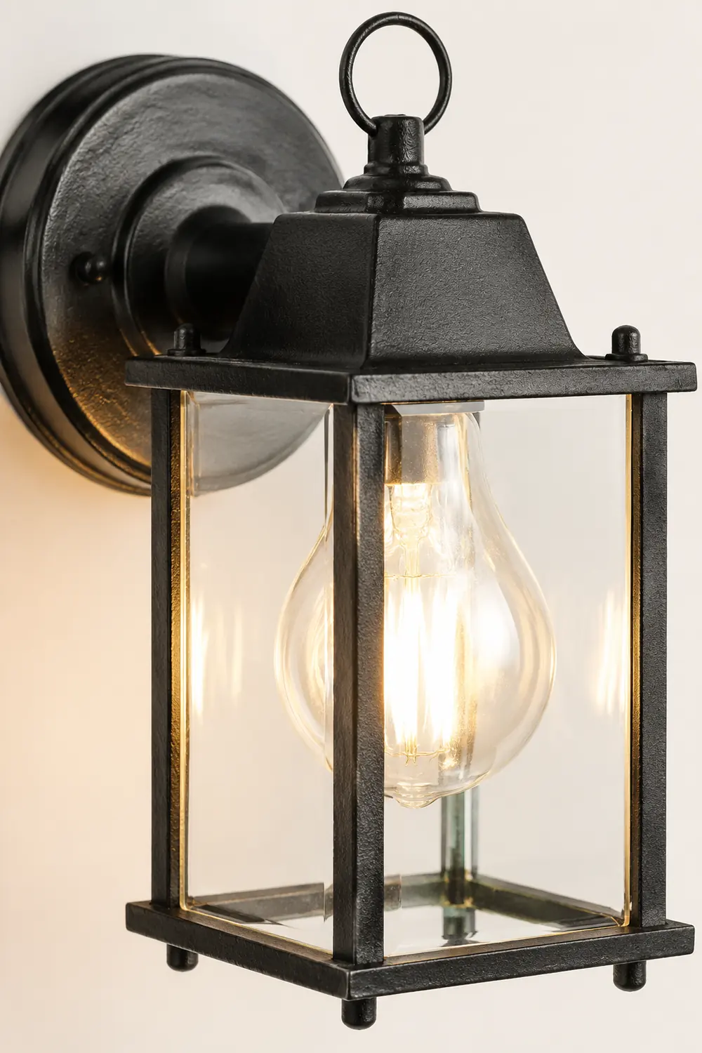 Square Glass Wall Lamp Outdoor Wall Sconce Lighting LED Waterproof Wall Lights - Lumpaz
