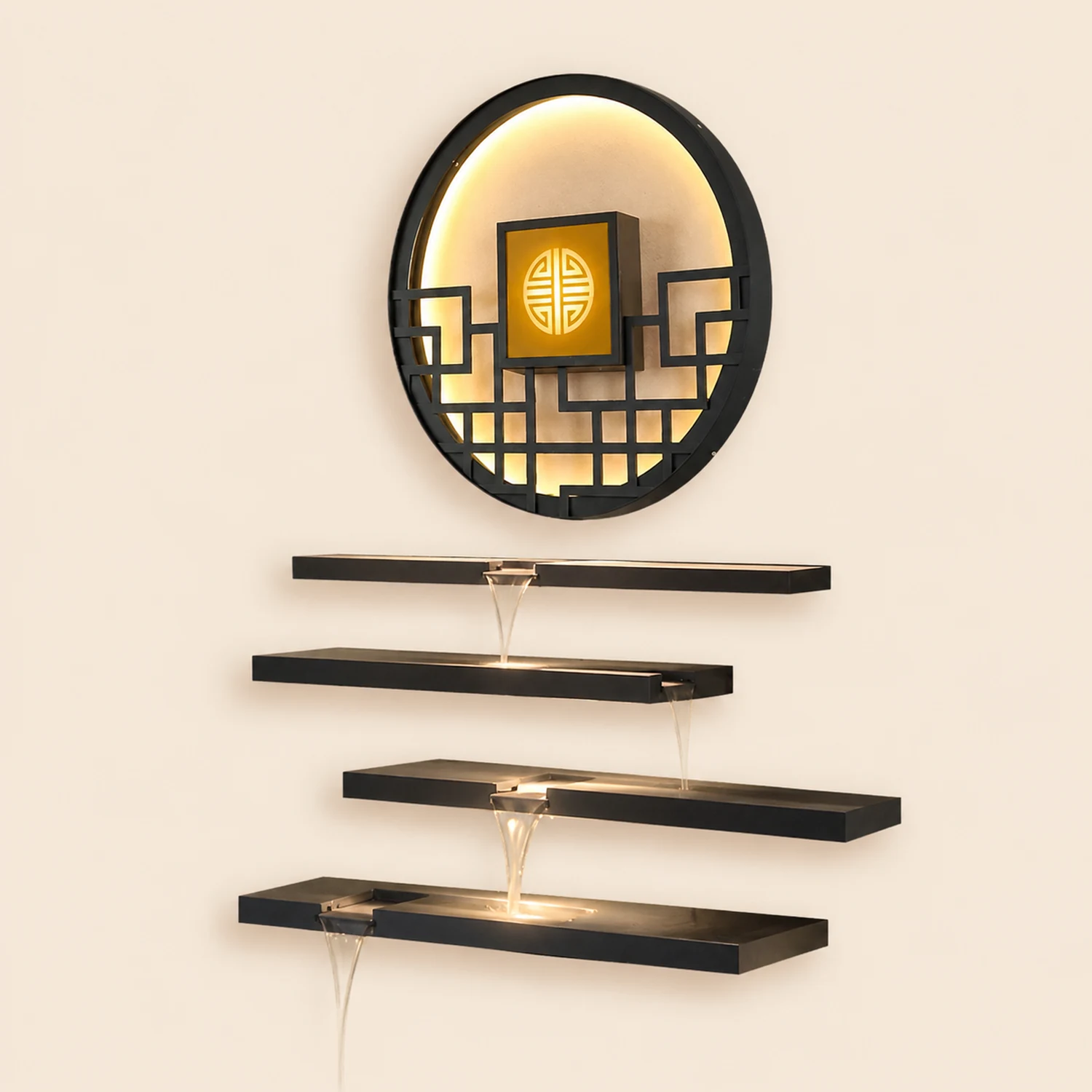 Asian Style Outdoor LED Landscape Decorative Lighting Wall Lamp for Villa Courtyard - Lumpaz