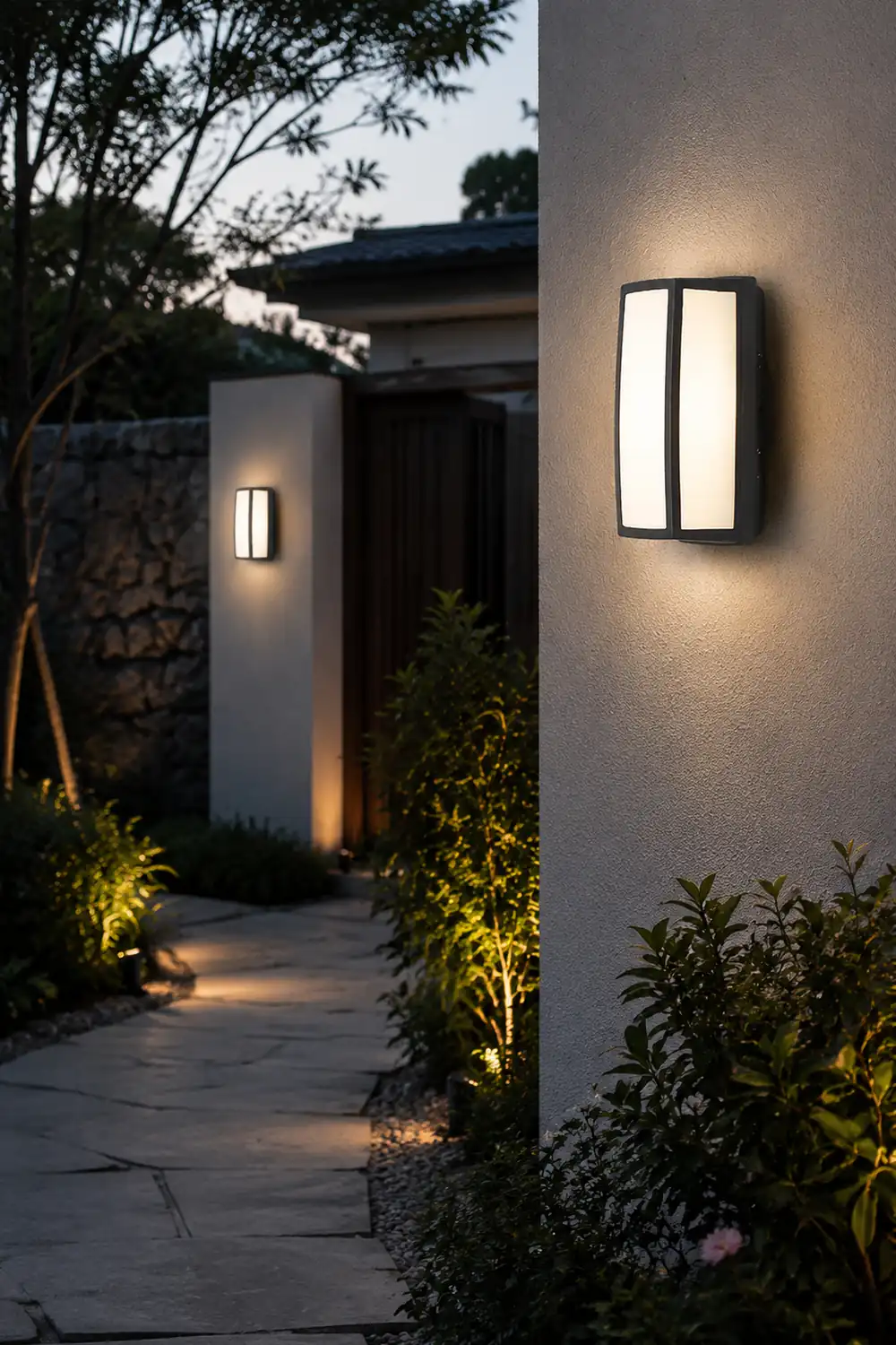 Unique Double-layer Lampshade Waterproof Outdoor LED Wall Lamp for Villa Courtyard Balcony - Lumpaz