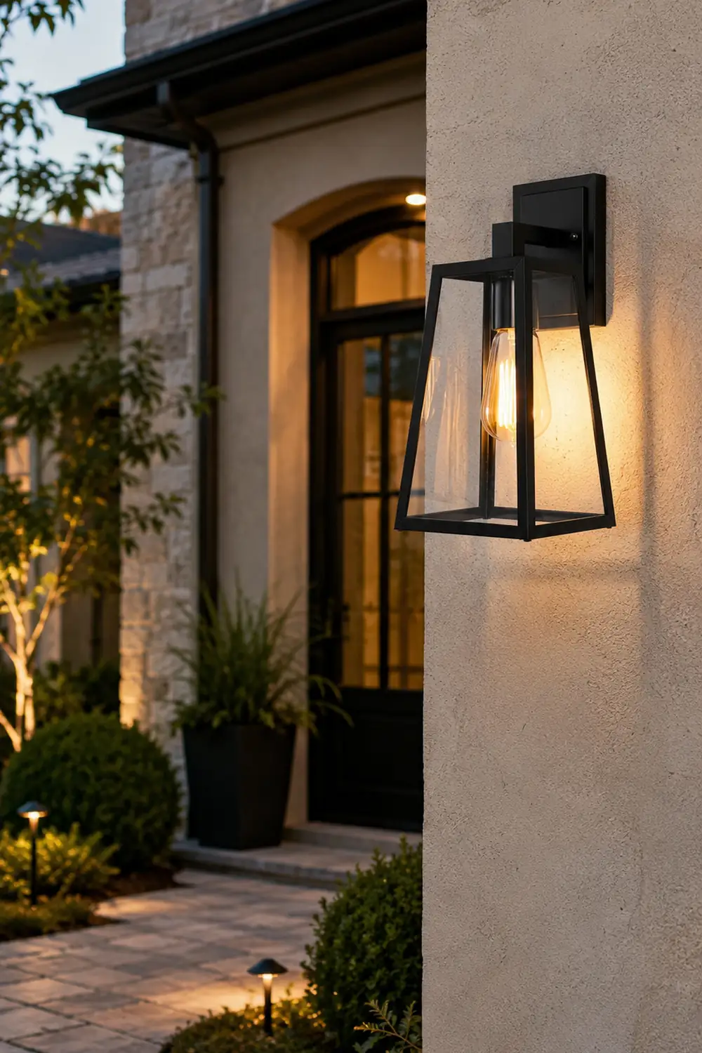 Vintage Industrial Style Glass Sconce Waterproof Outdoor Wall Lights Wall Lamp - Lumpaz
