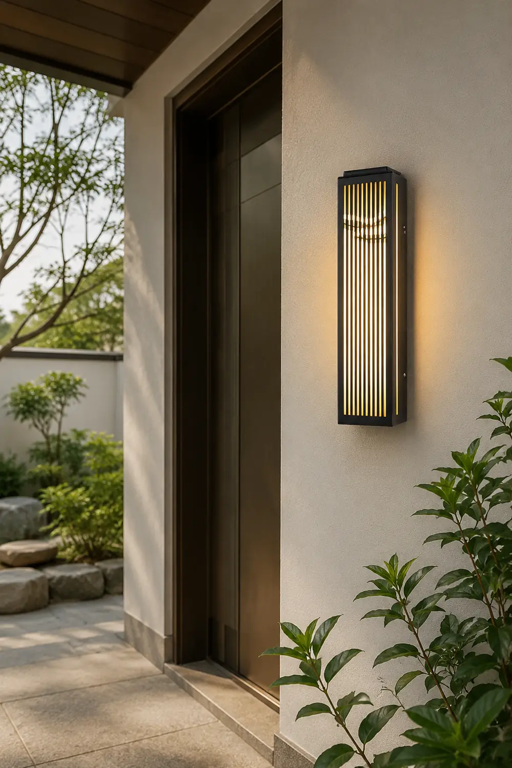 Waterproof Villa Courtyard Gate Unique Hollowed Design Wall Lamp for Outdoor - Lumpaz