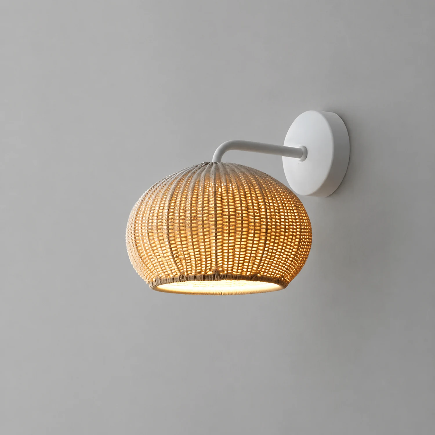 Lantern Shaped Waterproof Rattan Modern Outdoor Wall Lamp Chandelier - Lumpaz