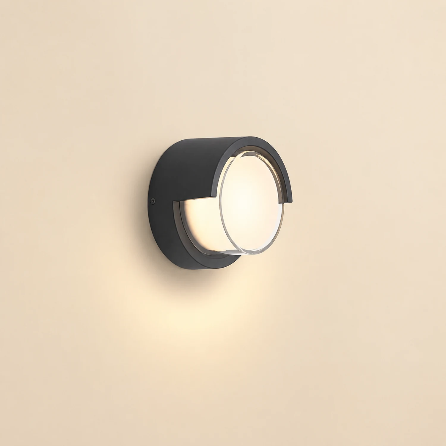 Modern Outdoor Round Square Waterproof Wall Light for Villa Garden Balcony Door Front - Lumpaz