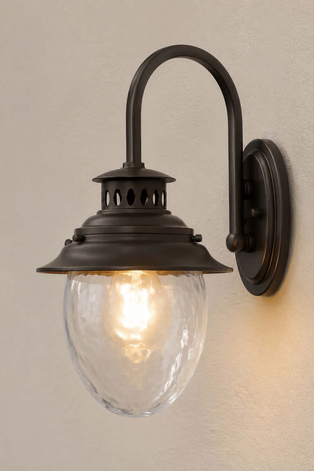 Creative Glass Metal LED Waterproof Modern Outdoor Wall Lamp Wall Sconce Lighting - Lumpaz