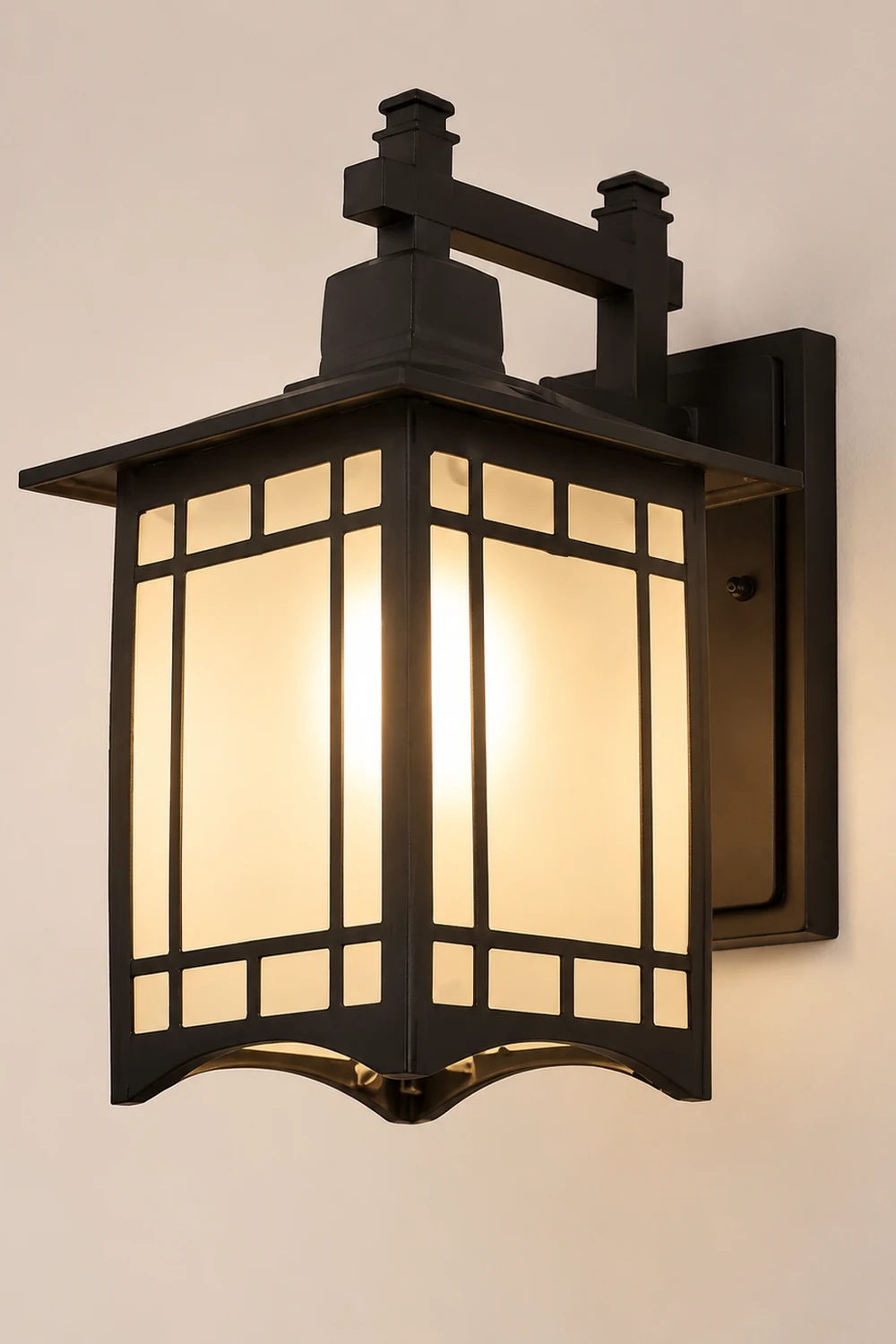 Retro Waterproof LED Vintage Solar Wall Lamp with Remote Wall Sconce Lighting - Lumpaz
