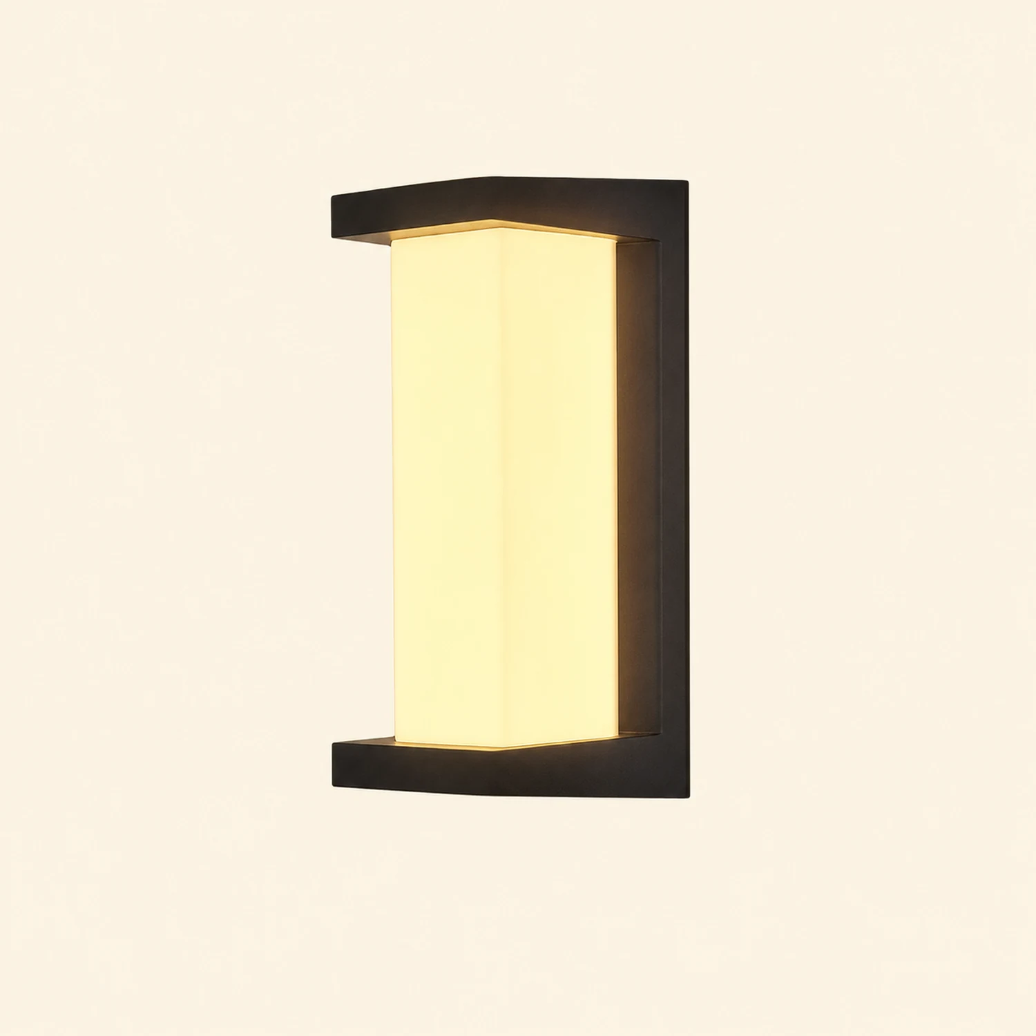 Creative Geometric Waterproof Black Modern Outdoor Wall Lights Wall Lamp - Lumpaz
