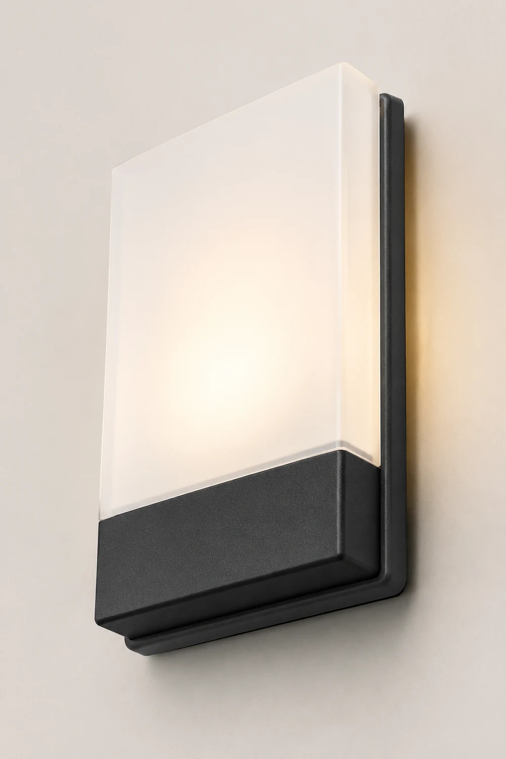 Square Waterproof LED Black Modern Outdoor Wall Lights Porch Lights - Lumpaz