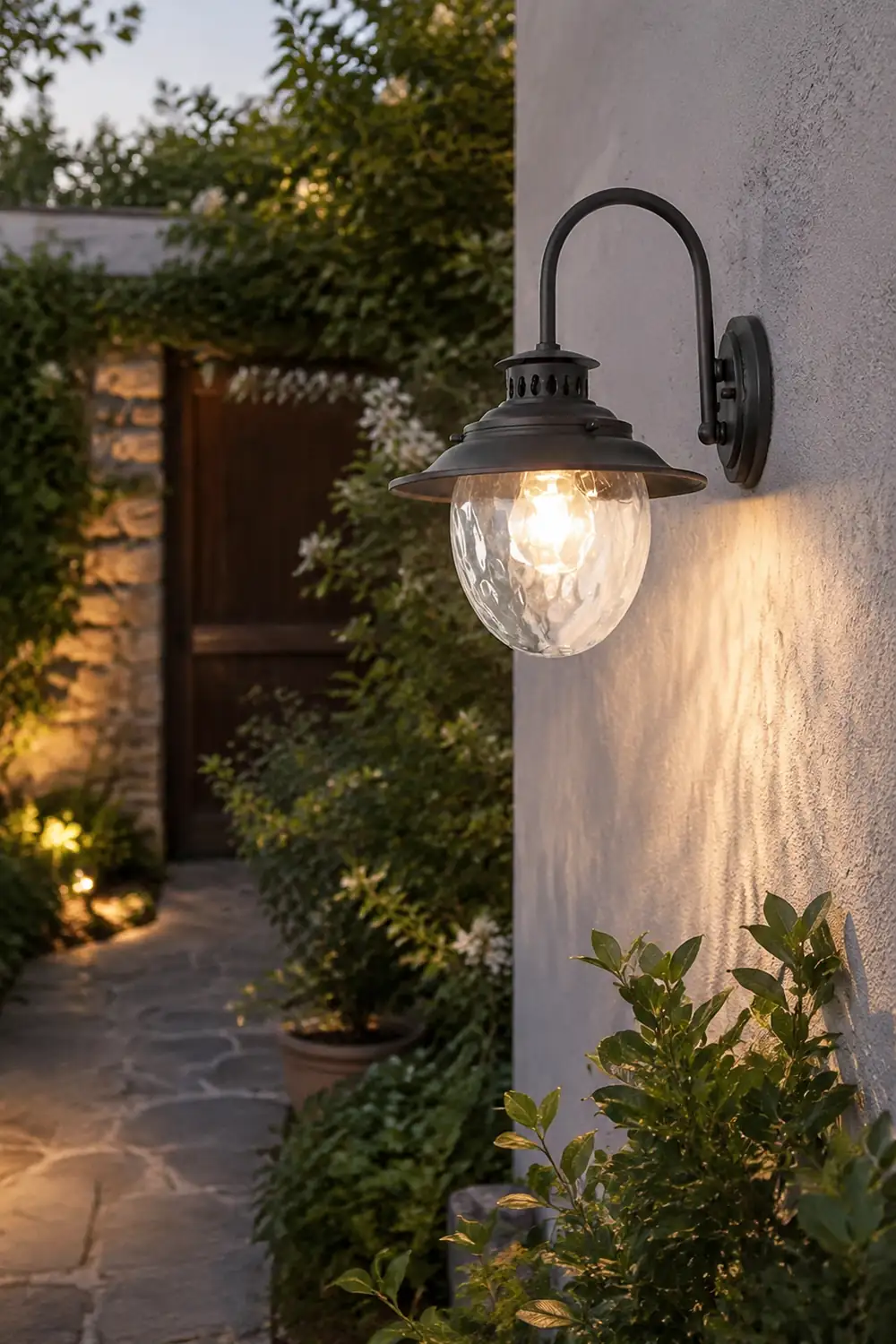 Creative Glass Metal LED Waterproof Modern Outdoor Wall Lamp Wall Sconce Lighting - Lumpaz
