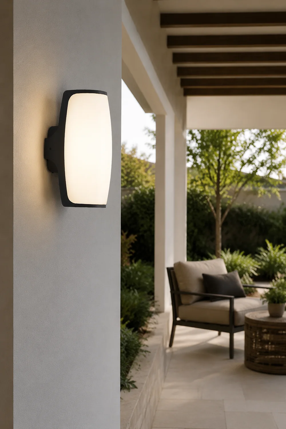 Unique Double-layer Lampshade Waterproof Outdoor LED Wall Lamp for Villa Courtyard Balcony - Lumpaz