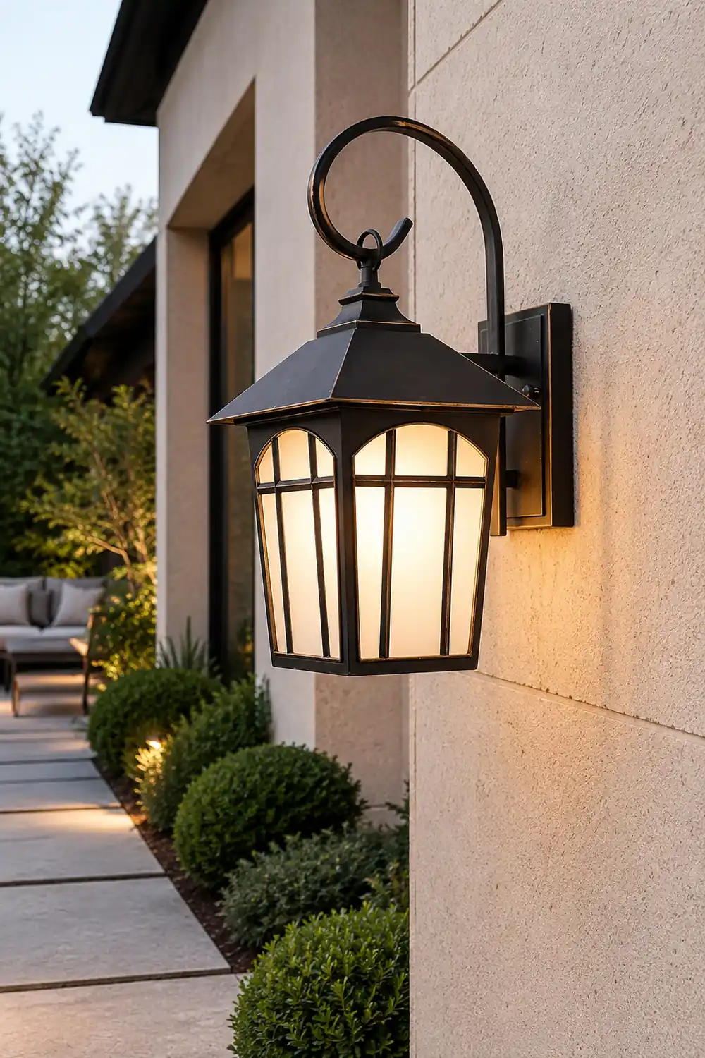 Retro Waterproof Iron Glass Modern Outdoor Wall Lights Wall Sconces Lighting - Lumpaz