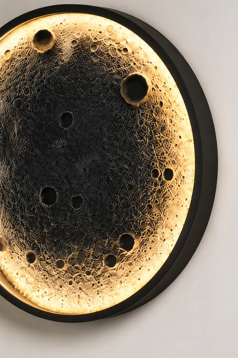 Round Moon Waterproof LED Modern Outdoor Wall Lights Fixture Wall Lamp - Lumpaz