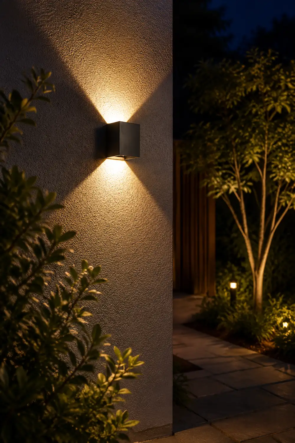 Square Waterproof Up Down Lighting Adjustable Modern Exterior Lights - Lumpaz
