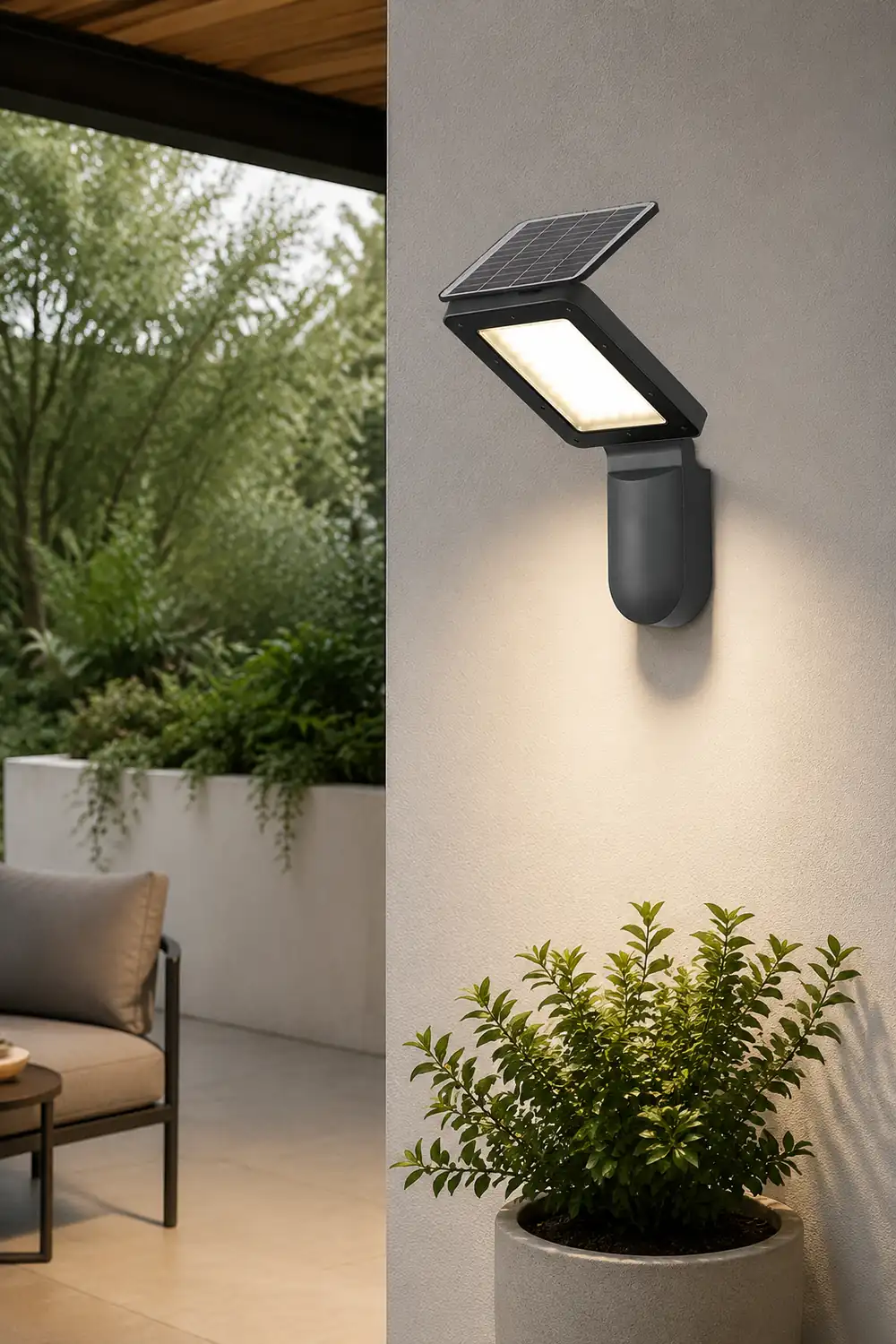 Creative Outdoor Wall Lights Solar Wall Lamp LED Wall Sconce Lighting - Lumpaz