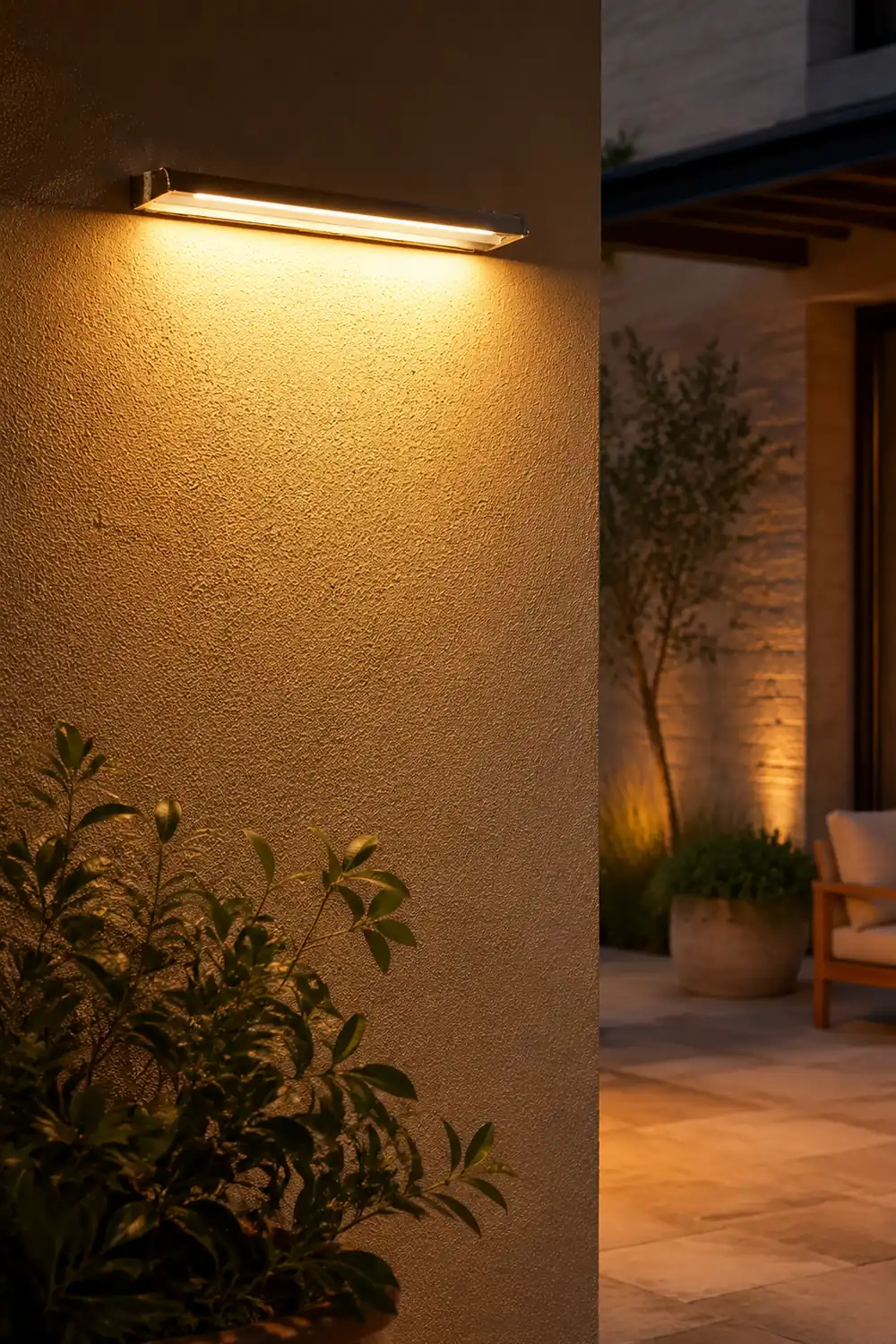 Rectangular Adjustable Waterproof LED Modern Signboard Solar Wall Lamp - Lumpaz