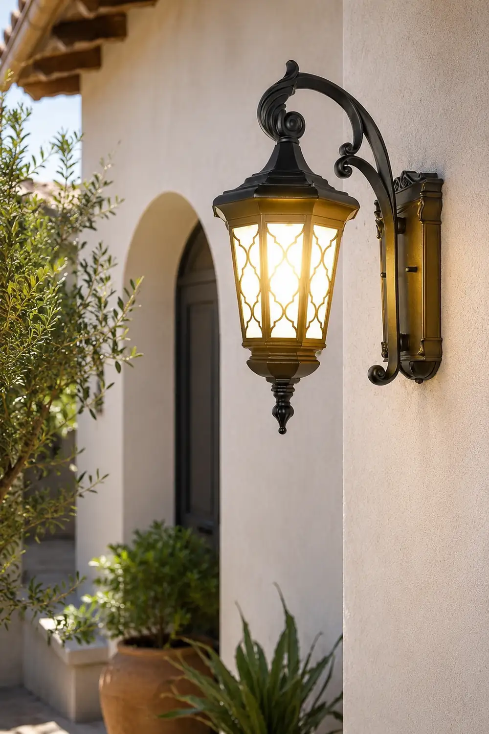 Outdoor Retro Waterproof Wall Lamp Decorative Lighting for Villa Courtyard Balcony - Lumpaz