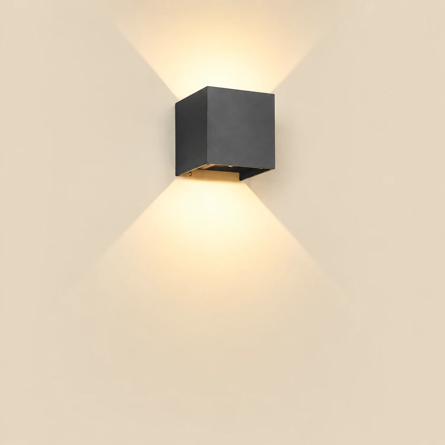 Square Waterproof Up Down Lighting Adjustable Modern Exterior Lights - Lumpaz