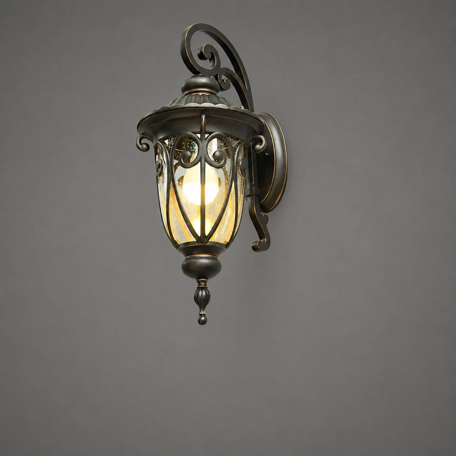Waterproof Aluminum Bubbles Glass European-Style Outdoor Wall Lights - Lumpaz