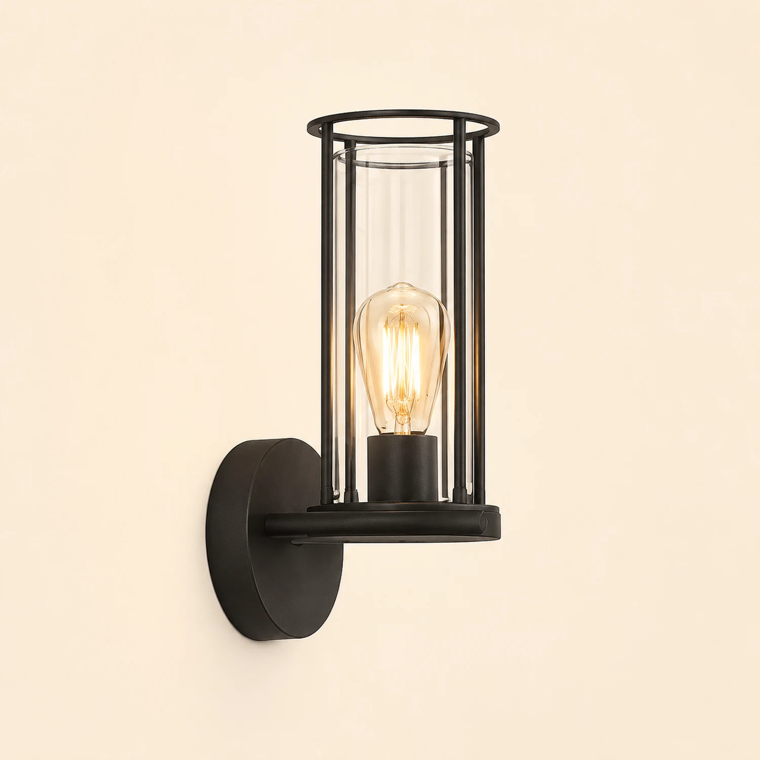Minimalist Round Waterproof Retro Wall Lamp Outdoor Lawn Lights Path Lights - Lumpaz