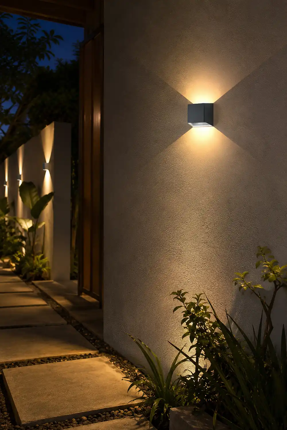 Modern Minimalist Waterproof LED Wall Light for Outdoor Villa Courtyard Garden - Lumpaz