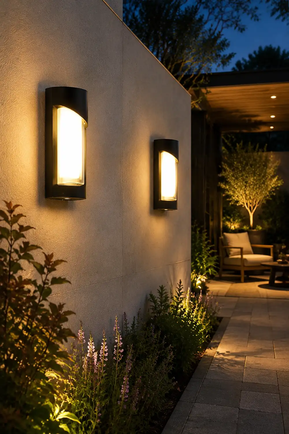 Creative Waterproof LED Black Modern Outdoor Wall Lamp Exterior Lights - Lumpaz