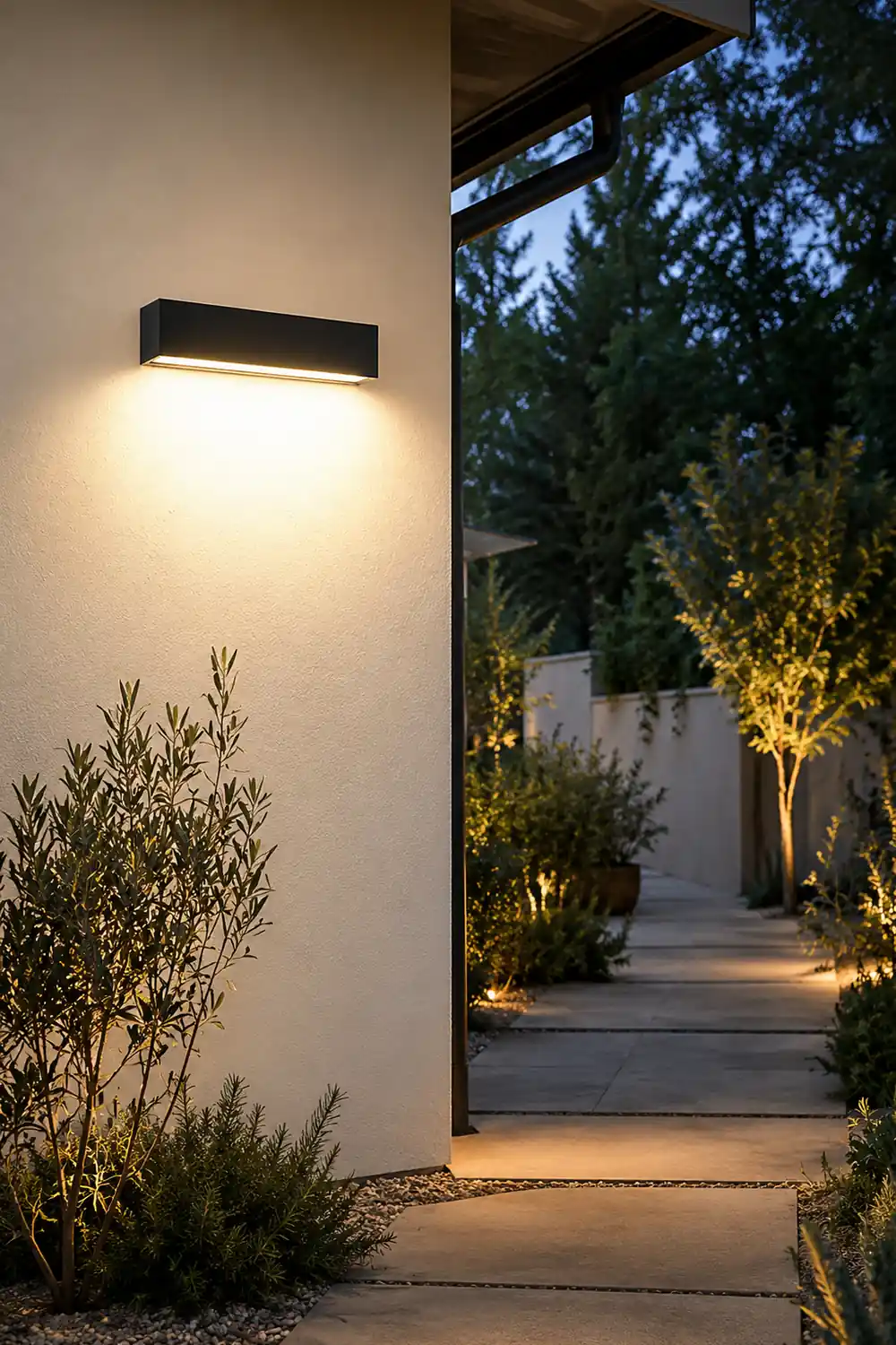 Minimalist Rectangle Outdoor Waterproof Villa Courtyard Garden LED Wall Lamp - Lumpaz