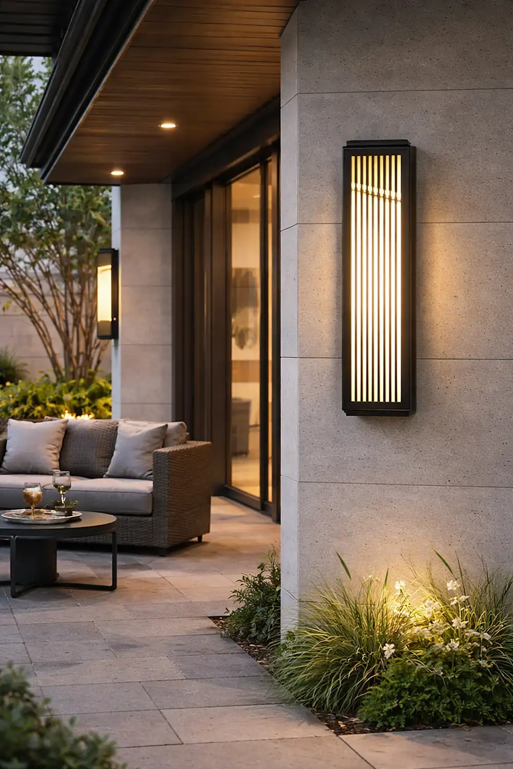 Waterproof Villa Courtyard Gate Unique Hollowed Design Wall Lamp for Outdoor - Lumpaz