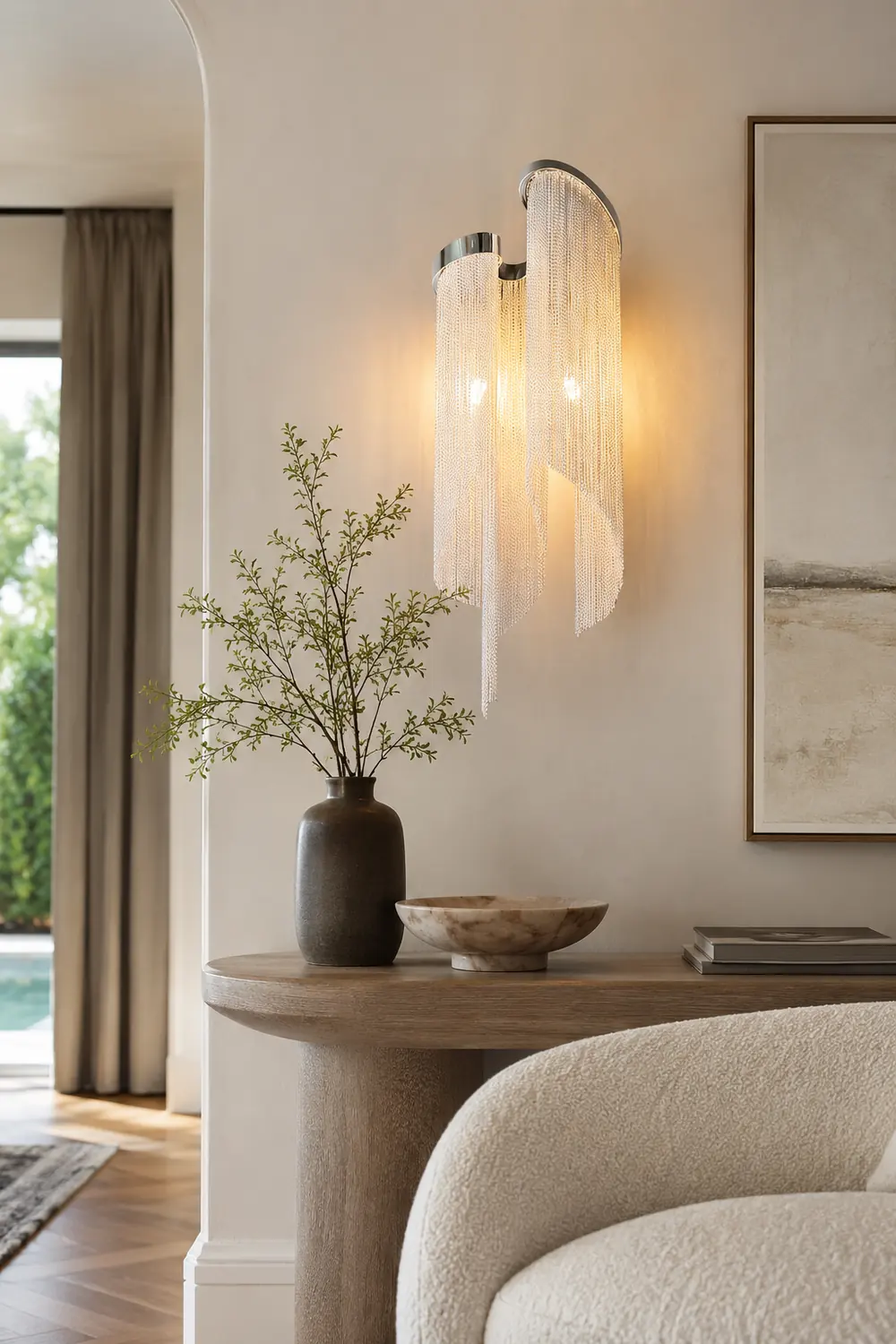 Chain Tassel Wall Lamp - Lumpaz