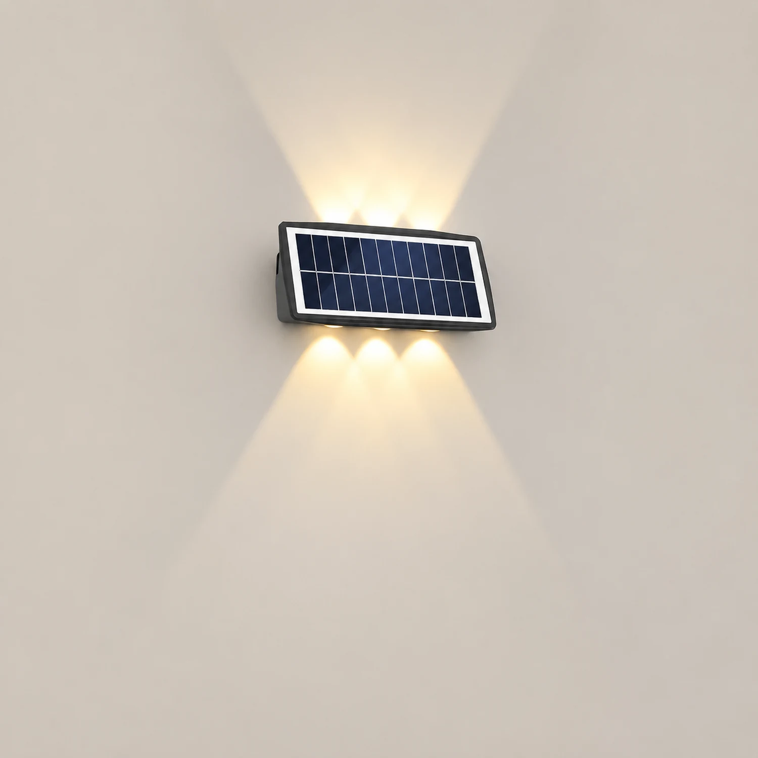 Rectangular Up and Down Lights LED Waterproof Black Modern Wall Lamp - Lumpaz
