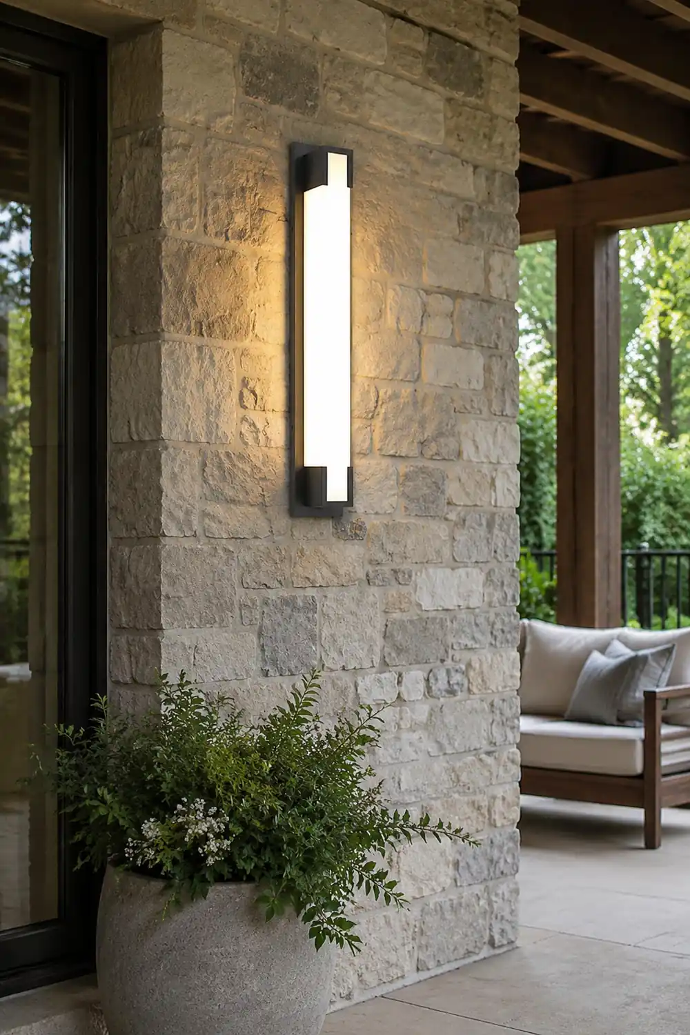 Retro Rectangular Waterproof LED Black Decorative Outdoor Wall Lights - Lumpaz