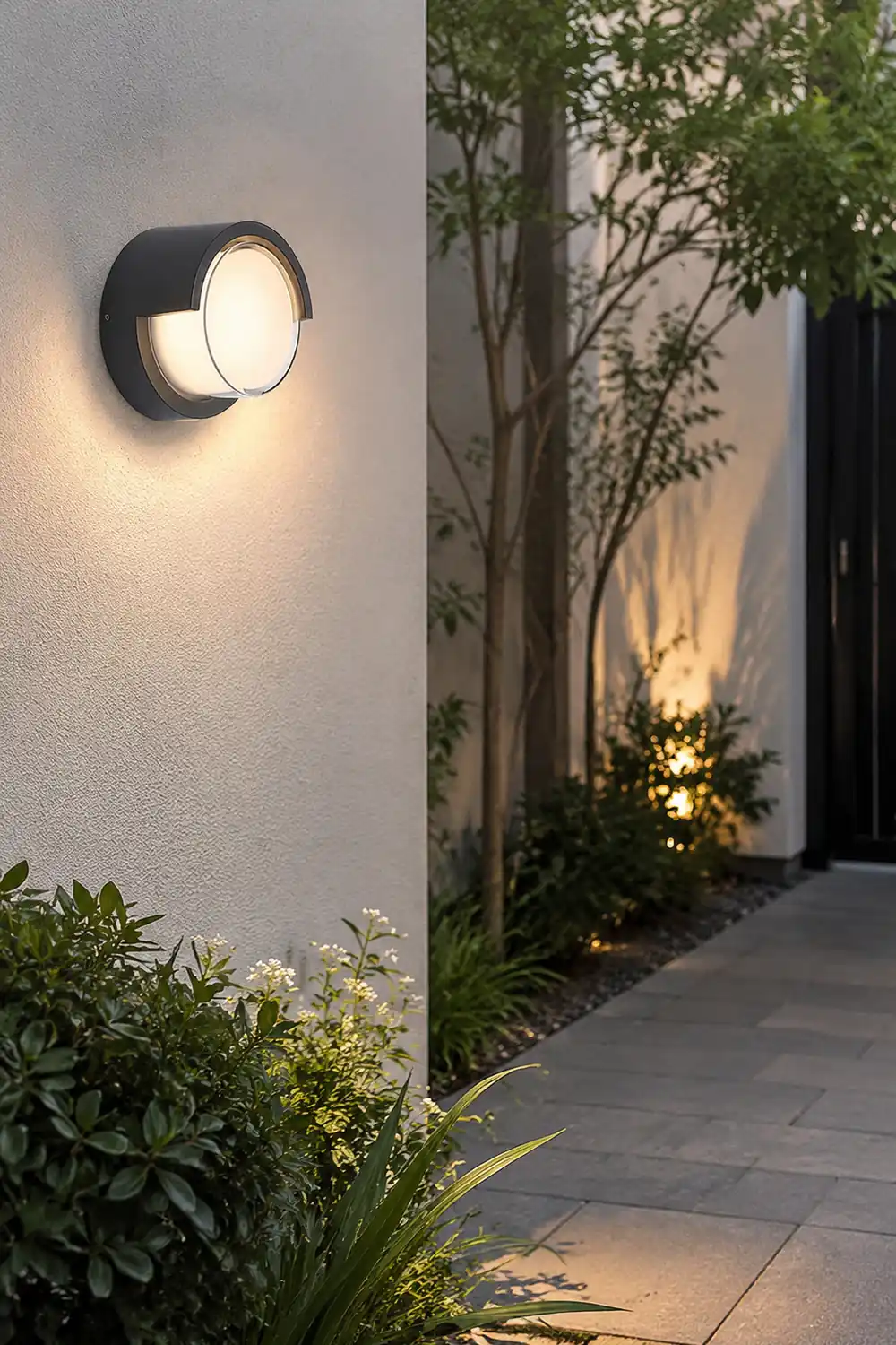 Modern Outdoor Round Square Waterproof Wall Light for Villa Garden Balcony Door Front - Lumpaz