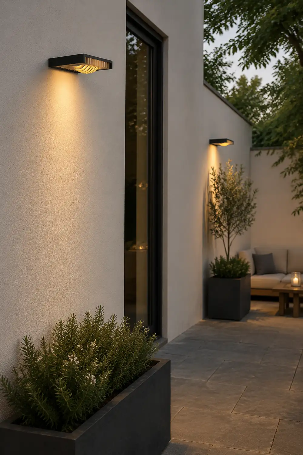 Outdoor LED Waterproof Solar Decorative Lighting Wall Light for Courtyard Balcony Aisle - Lumpaz