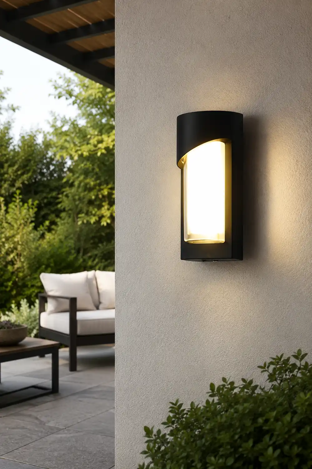 Creative Waterproof LED Black Modern Outdoor Wall Lamp Exterior Lights - Lumpaz