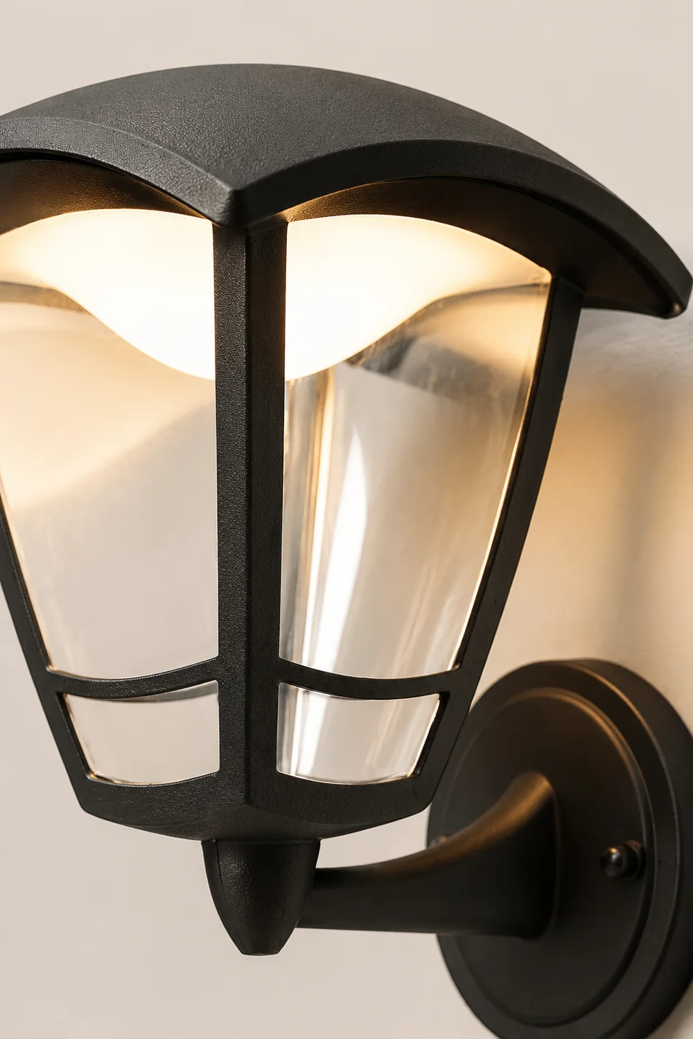 Retro Waterproof Black Vintage Outdoor Wall Lamp Plug in Wall Sconce Lighting - Lumpaz
