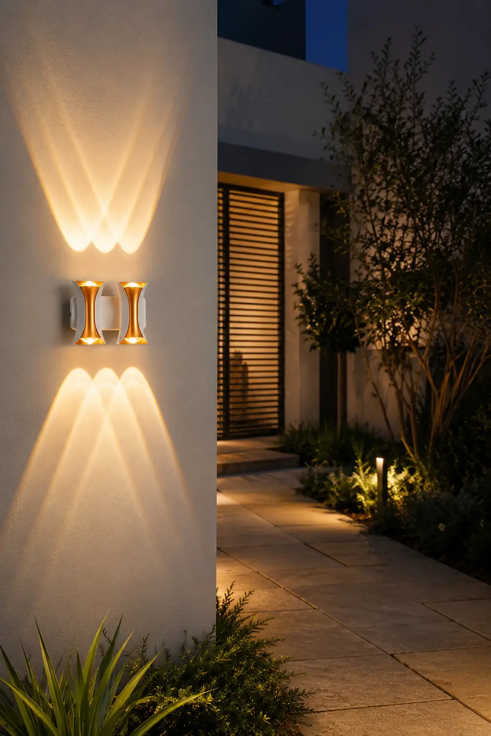 Waterproof Up and Down Lights LED Modern Outdoor Wall Sconce Lighting - Lumpaz
