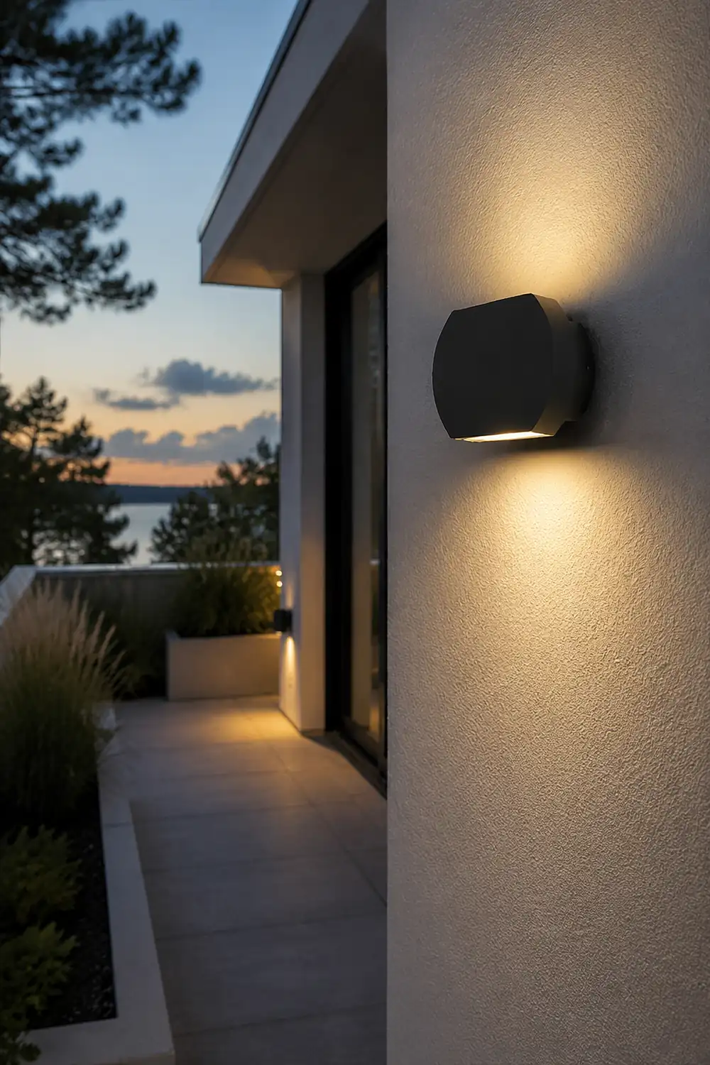 Nordic Minimalist Outdoor LED Waterproof Wall Light for Villa Courtyard Aisle - Lumpaz