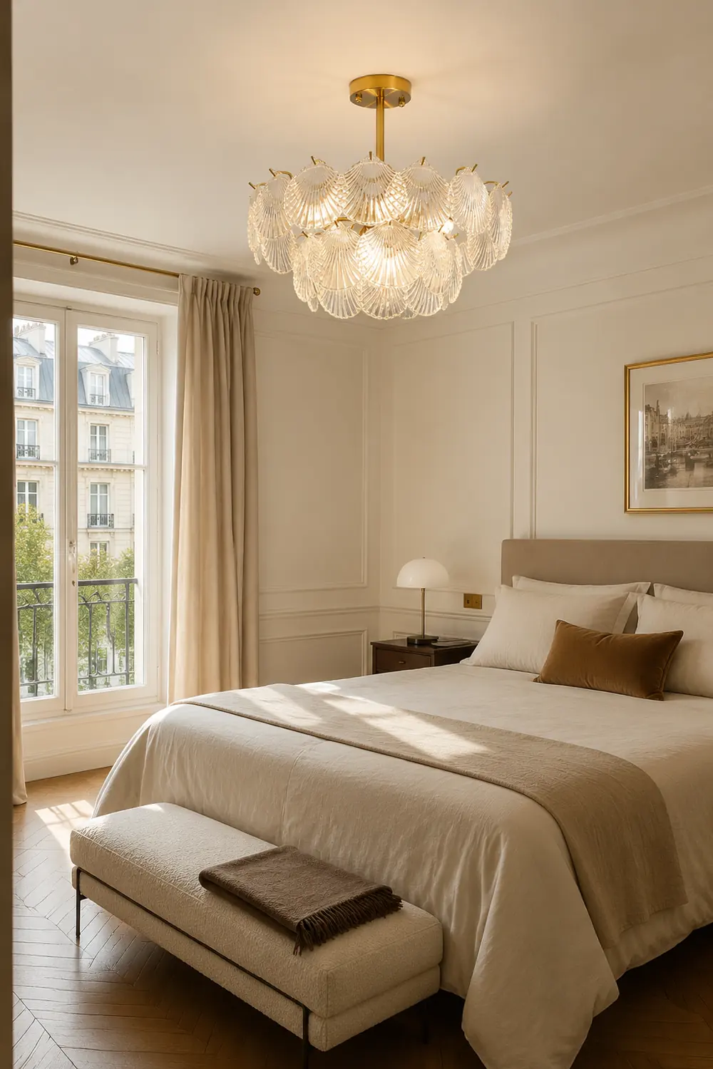 Shell Glass Chandelier - Lumpaz