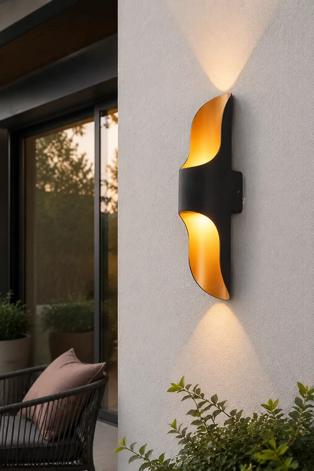 Waterproof Up and Down Lights LED Modern Outdoor Wall Sconces Lighting - Lumpaz