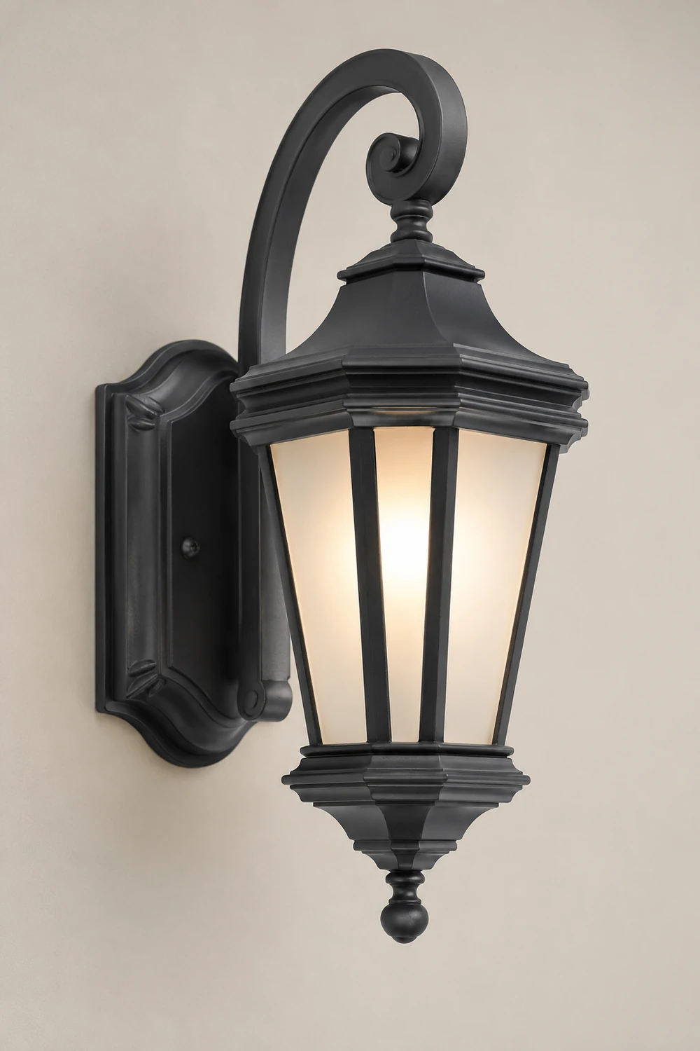 Minimalist Frosted Glass Waterproof European-Style Outdoor Wall Lamp - Lumpaz
