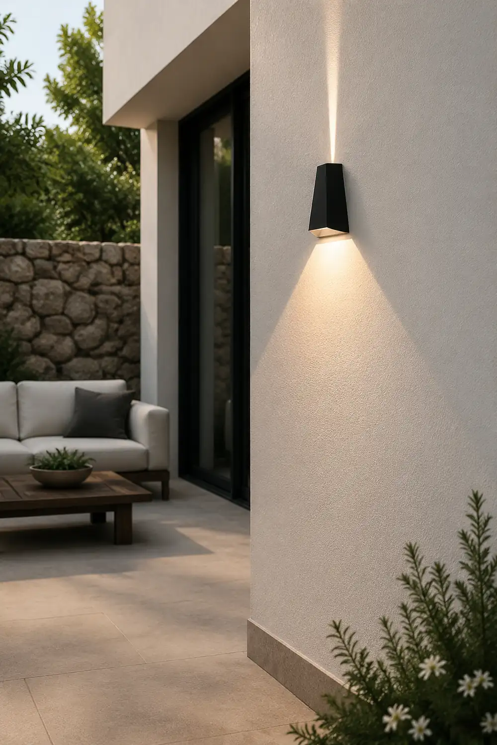 Up and Dwon Lighting LED Waterproof Black Creative Modern Porch Lights - Lumpaz