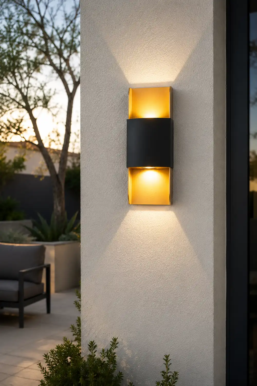 LED Up and Down Lights COB Waterproof Metal Modern Outdoor Wall Lamps - Lumpaz