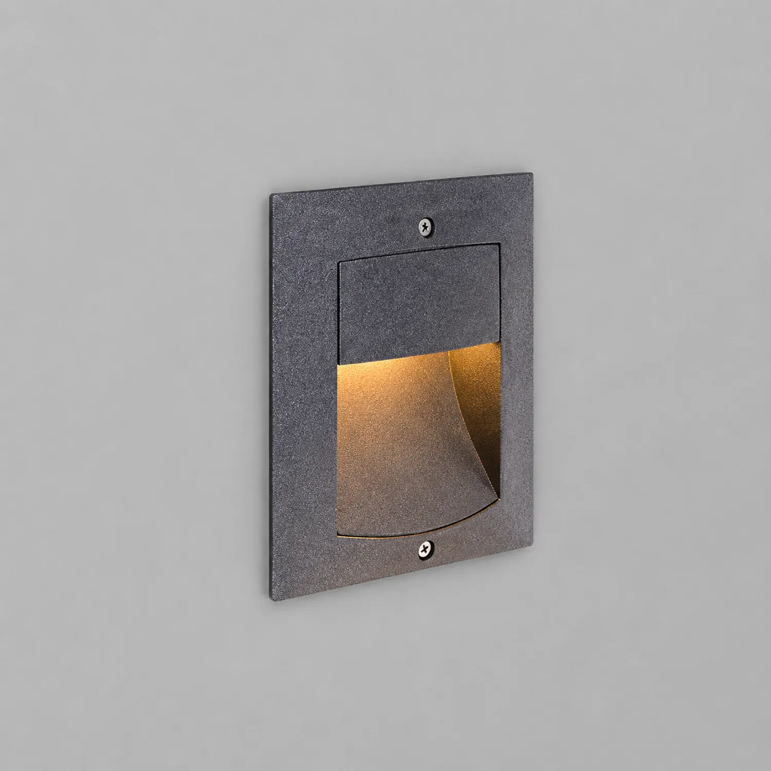 Rectangle Waterproof LED Black Modern Outdoor Step Lights Recessed Stair Sconces - Lumpaz