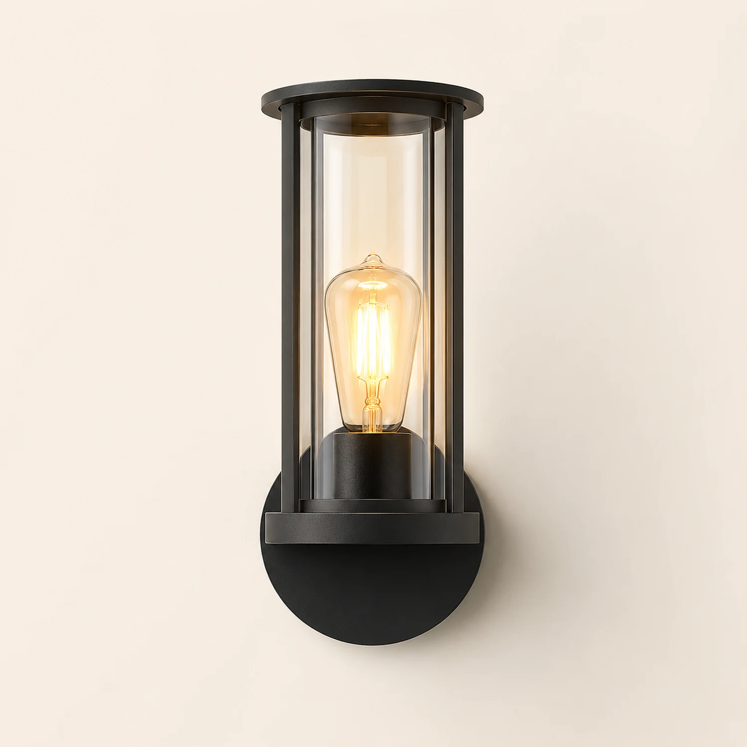 Minimalist Round Waterproof Retro Wall Lamp Outdoor Lawn Lights Path Lights - Lumpaz
