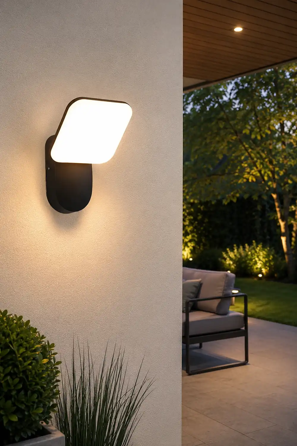 Square LED 12w Waterproof Modern Outdoor Wall Lamp Wall Sconces Lighting - Lumpaz