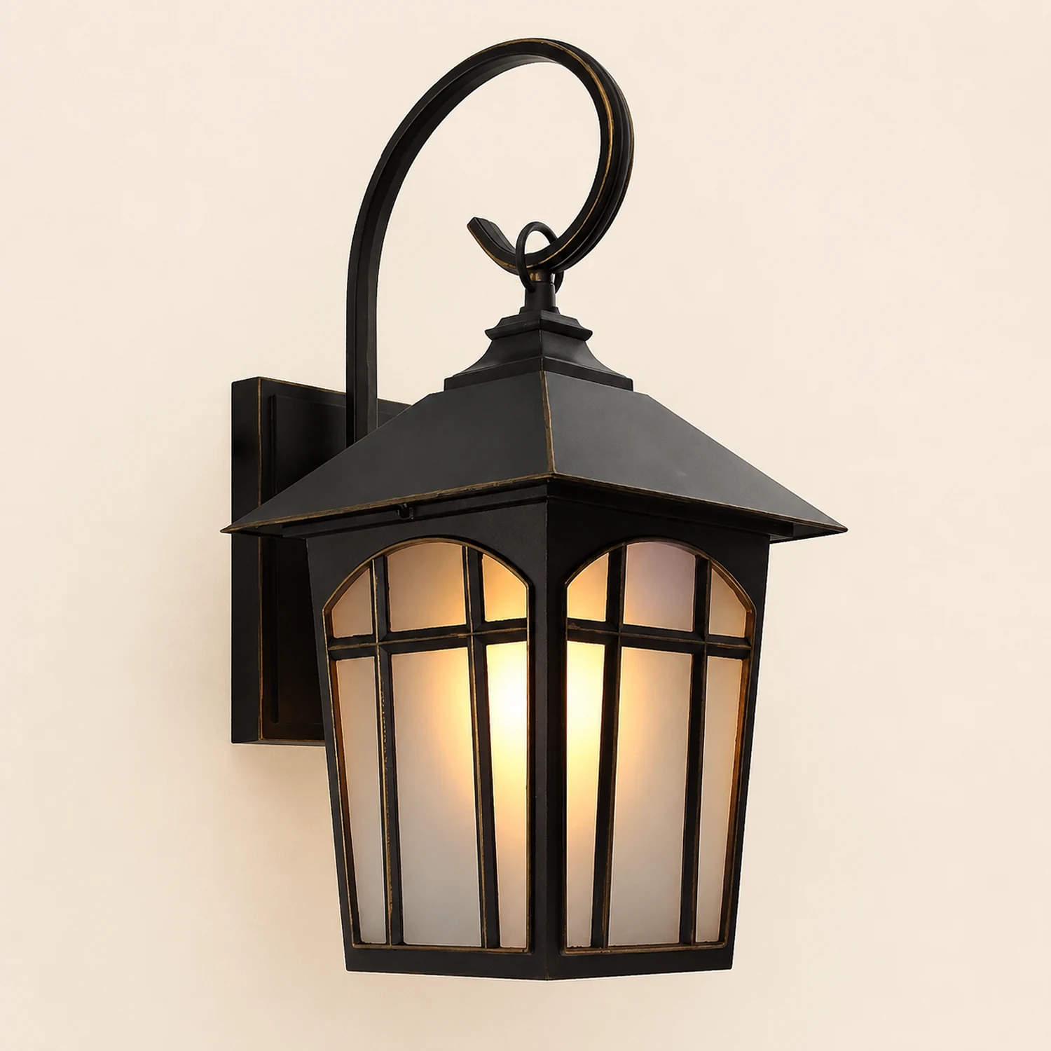 Retro Waterproof Iron Glass Modern Outdoor Wall Lights Wall Sconces Lighting - Lumpaz