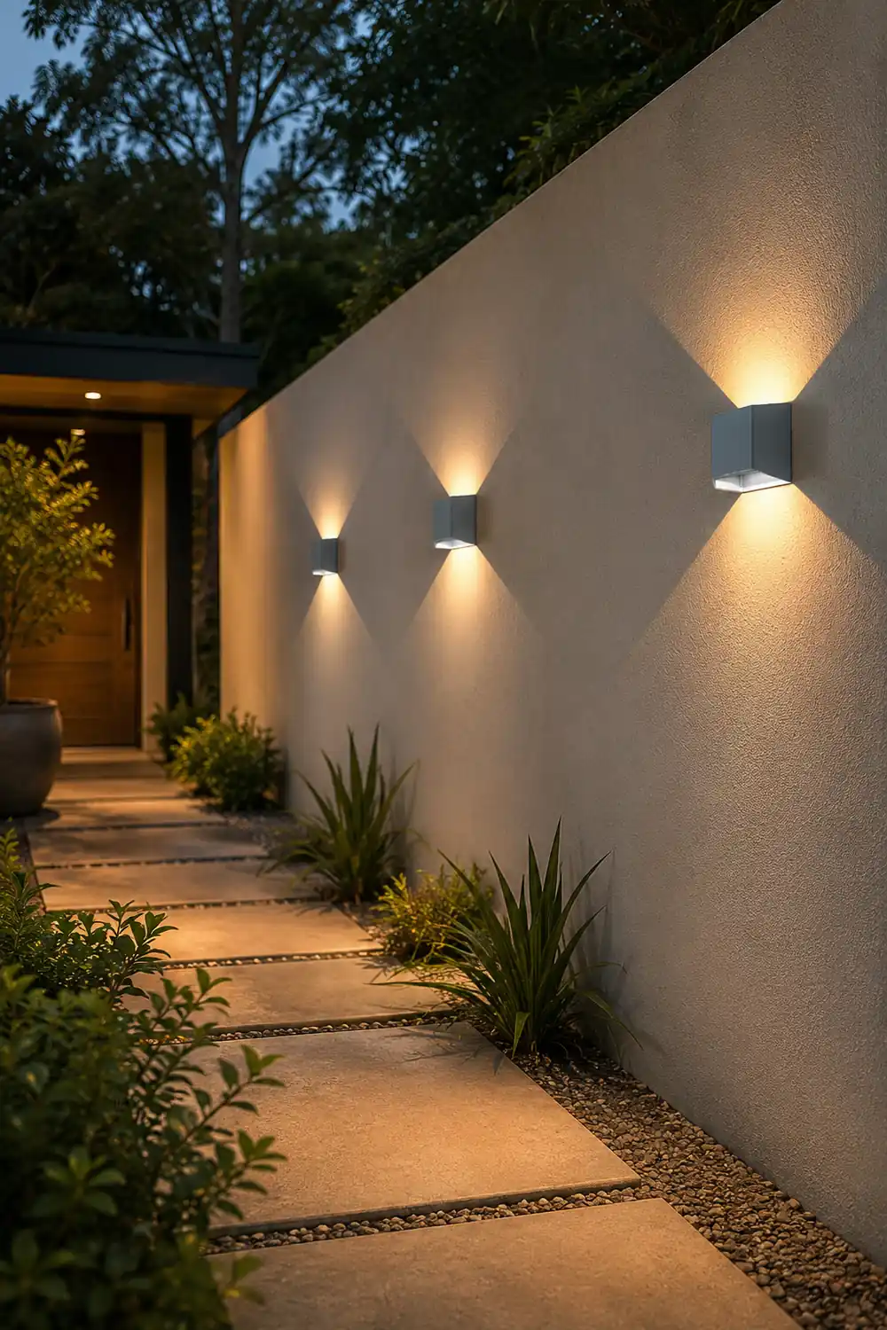 Modern Minimalist Waterproof LED Wall Light for Outdoor Villa Courtyard Garden - Lumpaz