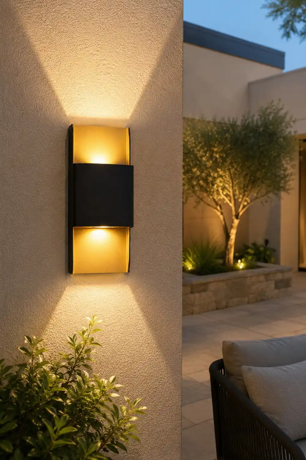 LED Up and Down Lights COB Waterproof Metal Modern Outdoor Wall Lamps - Lumpaz